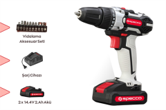 Specco 14.4 V Şarjlı Matkap (Aksesuarlı Set)