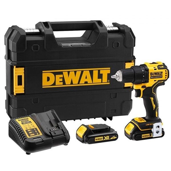 Dewalt Dcd708D2T 18V 2Ah Kompakt Kömürsüz Akülü Darbesiz Matkap