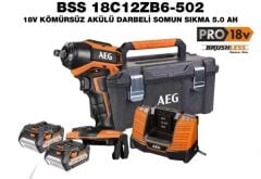 Aeg Bss 18C12Zb6-502 Kömürsüz Akülü Darbeli Somun Sıkma 5.0 Ah