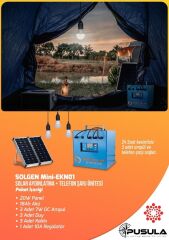 Solgen Mini Solar Aydınlatma + Telefon şarjı Ekn01