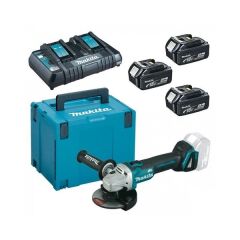 Makita MKP4PT1833 DGA504Z Taşlama ve 3 Akülü Set 125 Lik