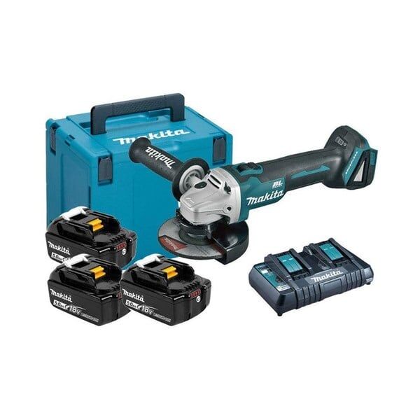 Makita MKP4PT1833 DGA504Z Taşlama ve 3 Akülü Set 125 Lik