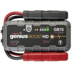 NOCO Genius GB70 12V 2000Amp Ultrasafe Lityum Akü Takviye + Powerbank + Led Lamba