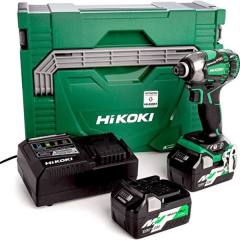 Hikoki Wh36Db-2.5 Çift Akülü Kömürsüz Profesyonel Darbeli Tornavida 36Volt/2.5Ah Li-İon