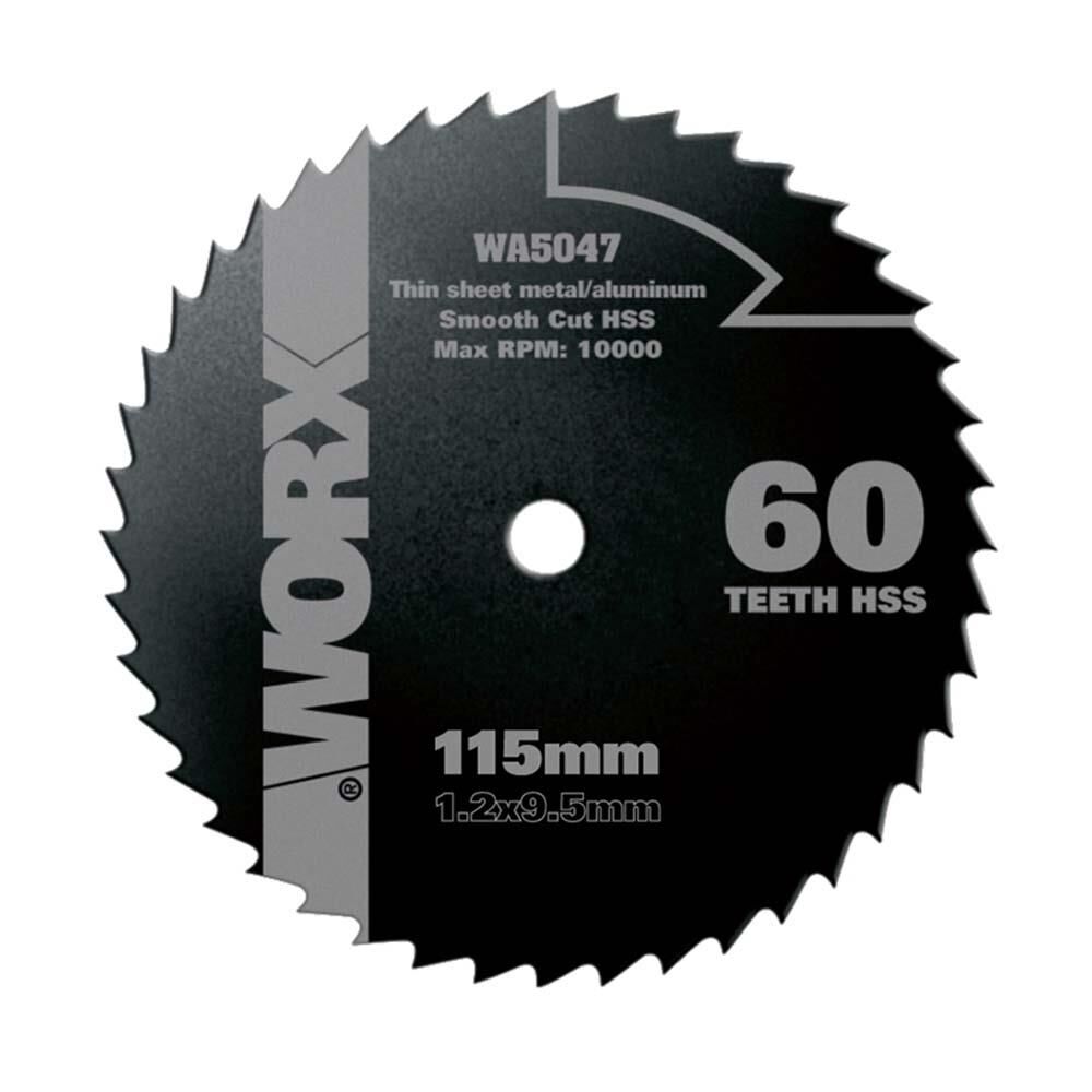 WORX WA5047 115x9,5mm Alüminyum, PVC, Sac Kesme, Daire Testere Bıçağı