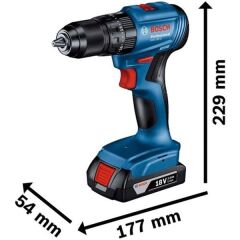 Bosch Professional Gsb 185 Li  Çift Akülü Darbeli Matkap 18v 2 Ah