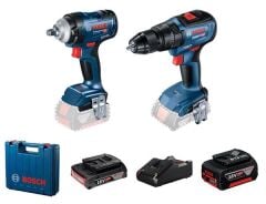 Bosch Professional GDS 18V-400 + GSB 18V-50 Akülü Somun Sıkma Ve Vidalama Set