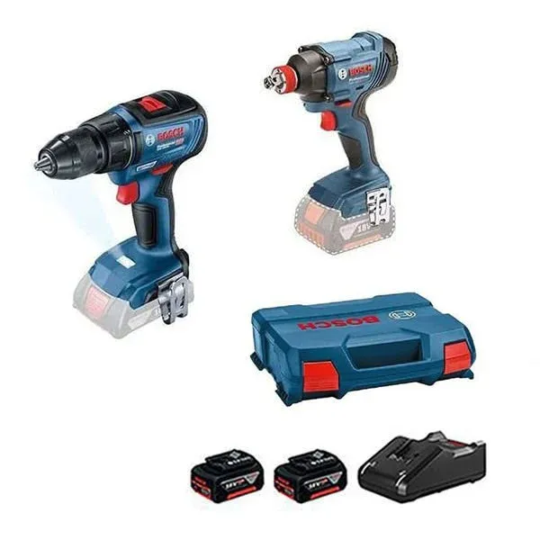 Bosch GDX 180-LI + GSR 18V-50 Delme Vidalama Somun Sıkma Seti 2 x 18V 2.0AH